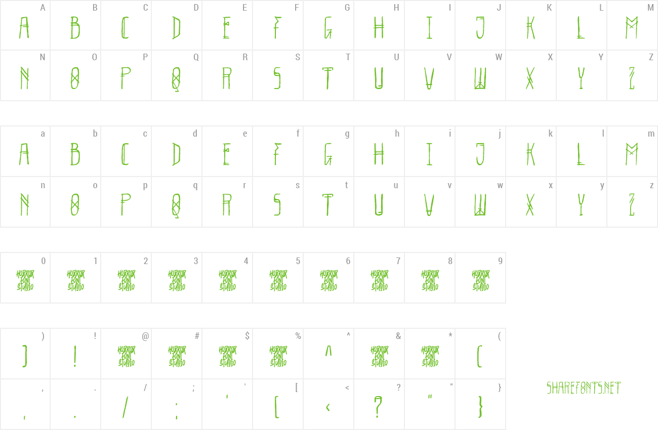 Font Eternum Strokes preview